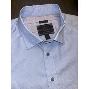 JOS A. BANK RESERVE Men's Large Beautiful Dress Shirt Long Sleeve Fast Shipping!